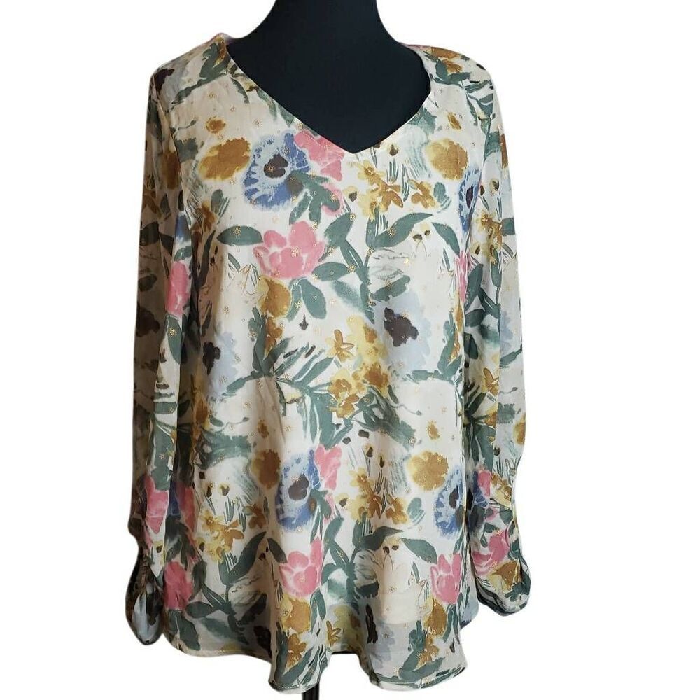 Jodifl Floral Blouse Size Small